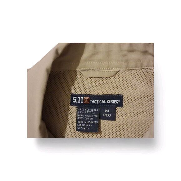5.11 Tactical Series Shirt M Reg Ripstop Button Down Vented Gorp Core - Picture 3 of 5